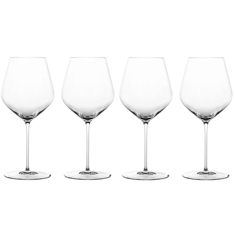 HI-LITE Burgundy Glass 4-pk