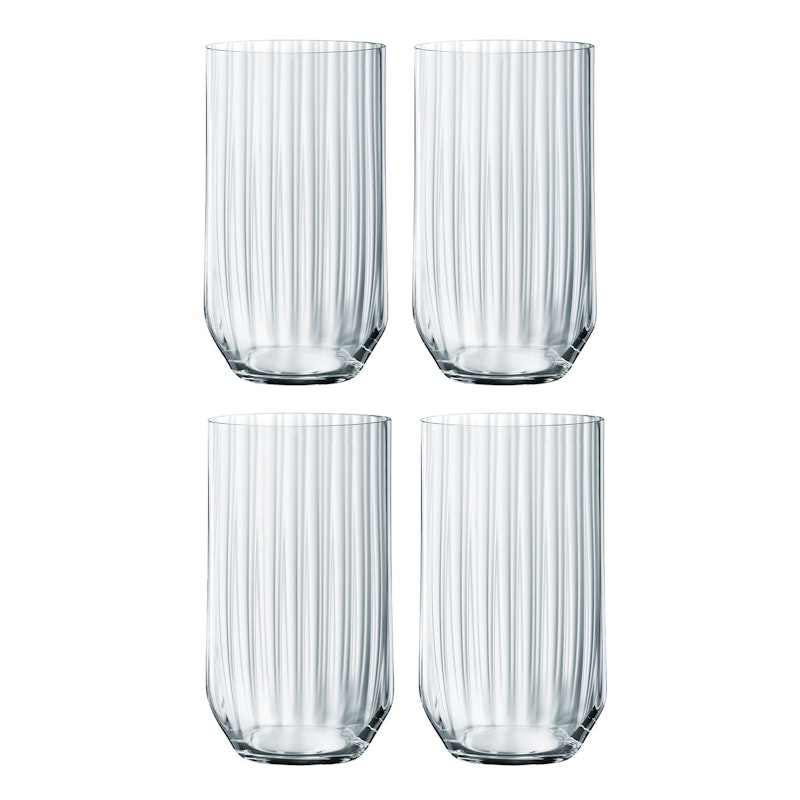 Linear Longdrinkglass 4-pk