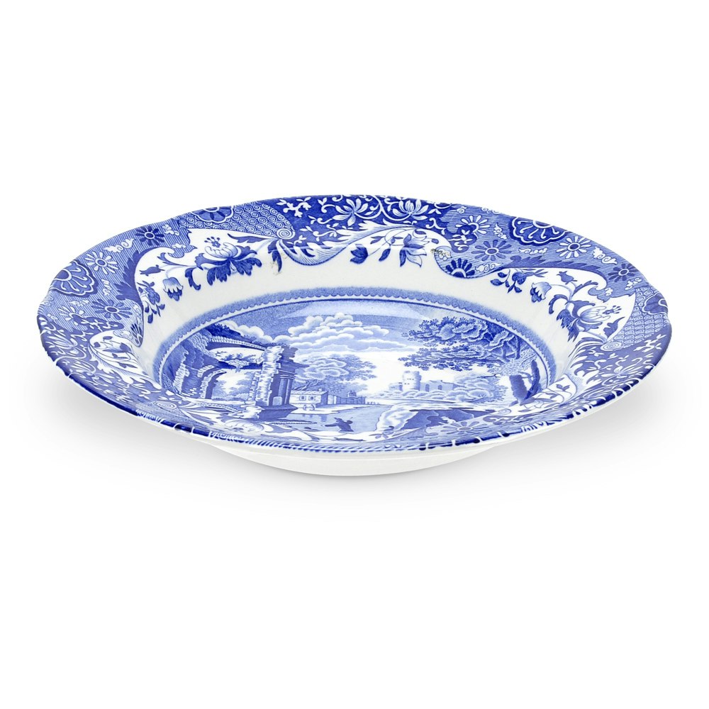 Spode Blue Italian Suppesk&aring;l 23 Cm -  Dype tallerkener Porselen Bl&aring; - BLI0210