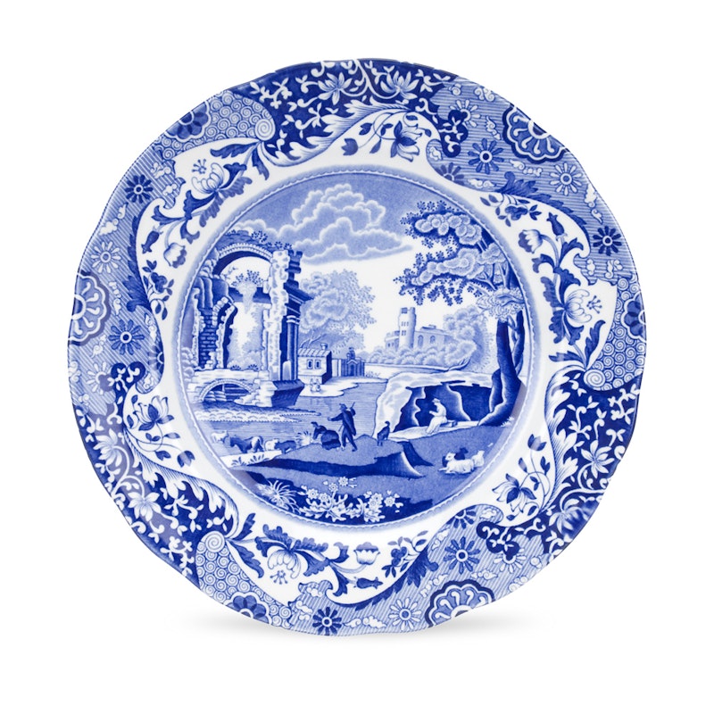 Blue Italian Tallerken, 23 cm