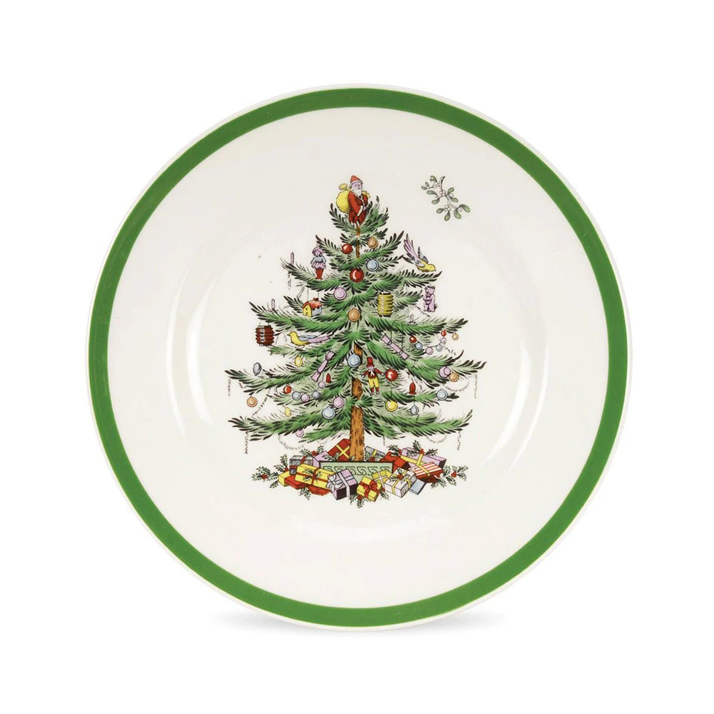 Spode Christmas Tree Tallerken 20 Cm -  Juletallerkener Porselen Mix - XT0140-X
