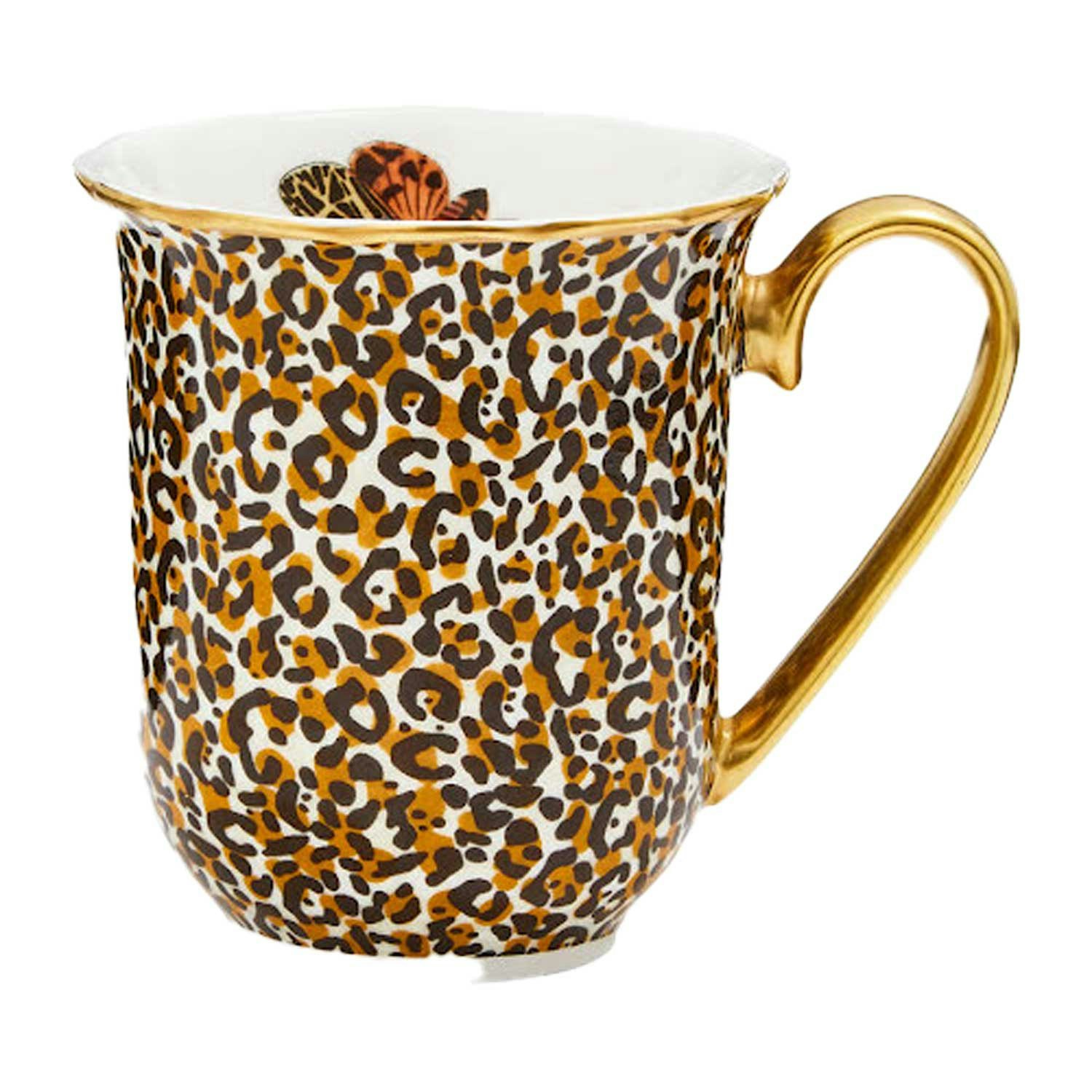 Spode Creatures Of Curiosity Krus  34 Cl -  Kaffekopper Porselen Leopard - CRCLP8817-XG