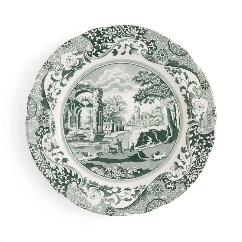 Heritage Green Italian Middagstallerken 27 cm, Grønn