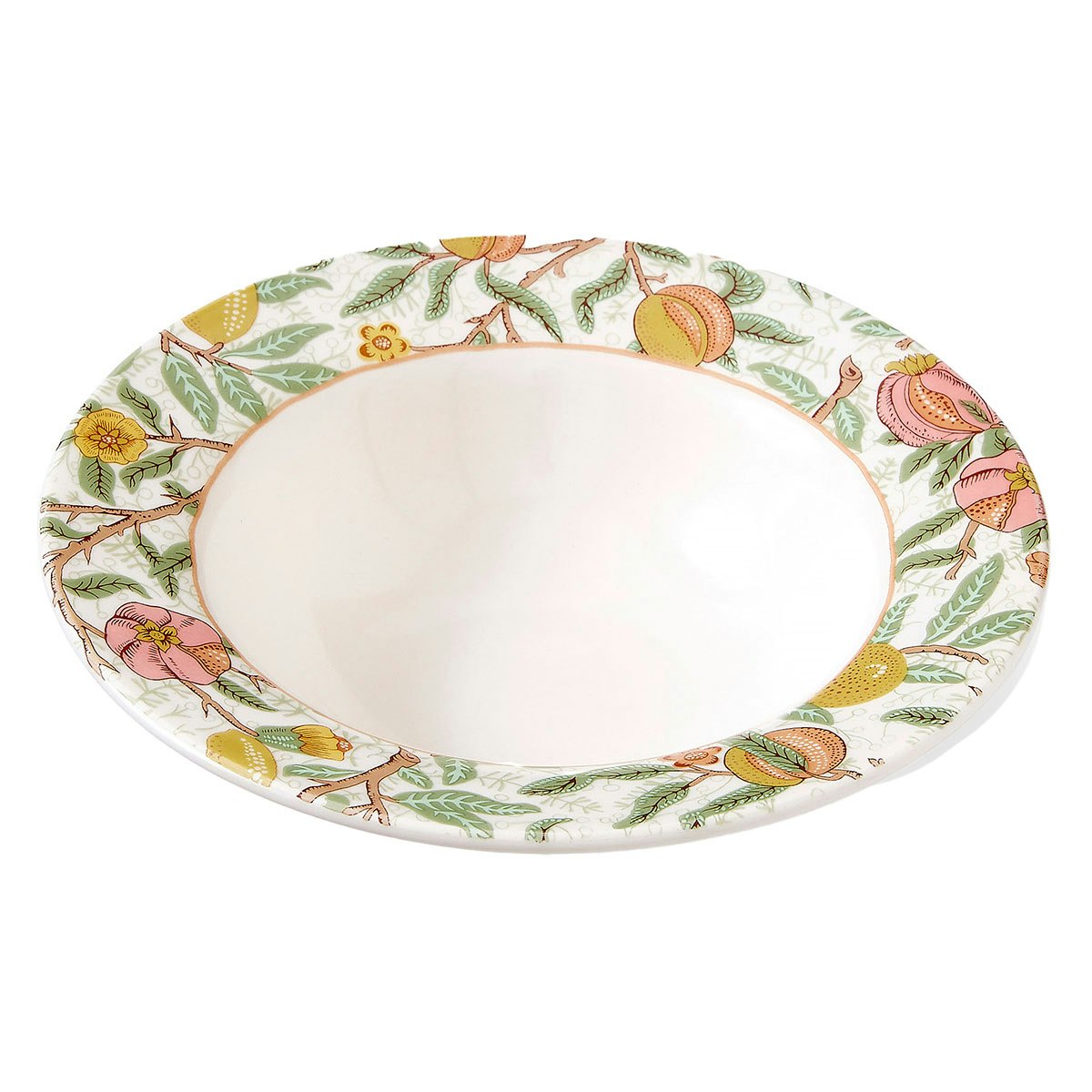 Spode Morris & Co Frokostsk&aring;l 19 Cm Fruits -  Frokostsk&aring;ler Steingods Hvit - MCOT05206