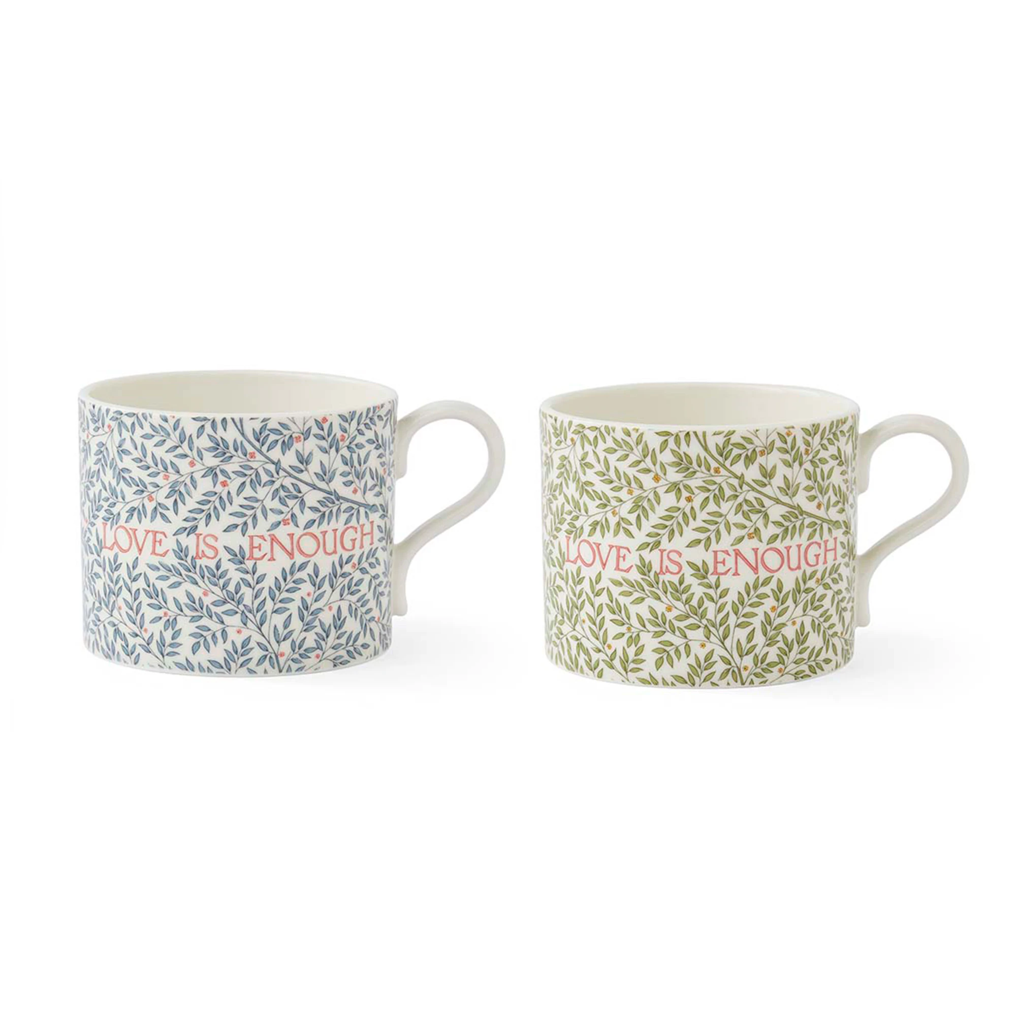 Spode William Morris & Co Krus 2-pk Love Is Enough - Kaffekopper Porselen Multi - MCOW8726-XG