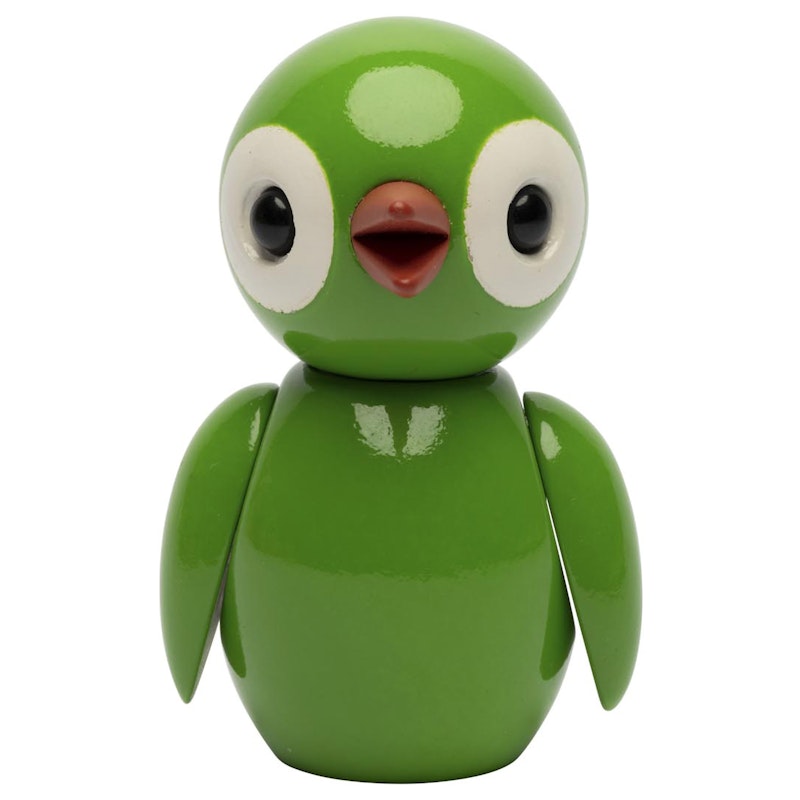 Grateful Spring Bird Trefigur 6,5 cm, Grønn