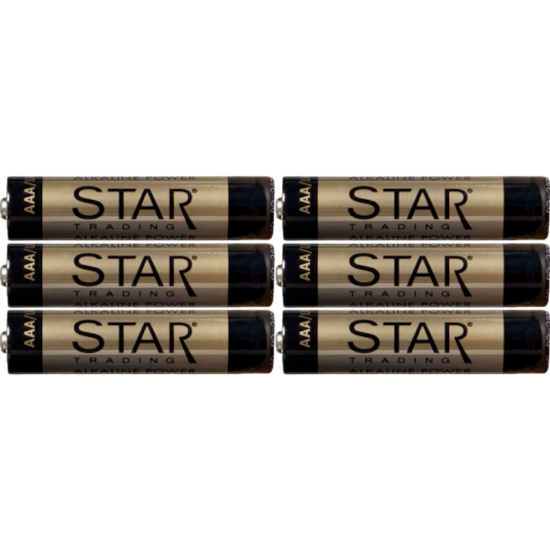 AAA Alkaline Power Batterier, 6-pk