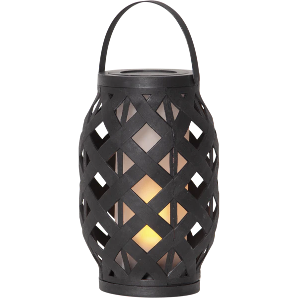 Star Trading Flame Lykt 23 Cm Svart -  Lyslykter Plast Sort - 062-18