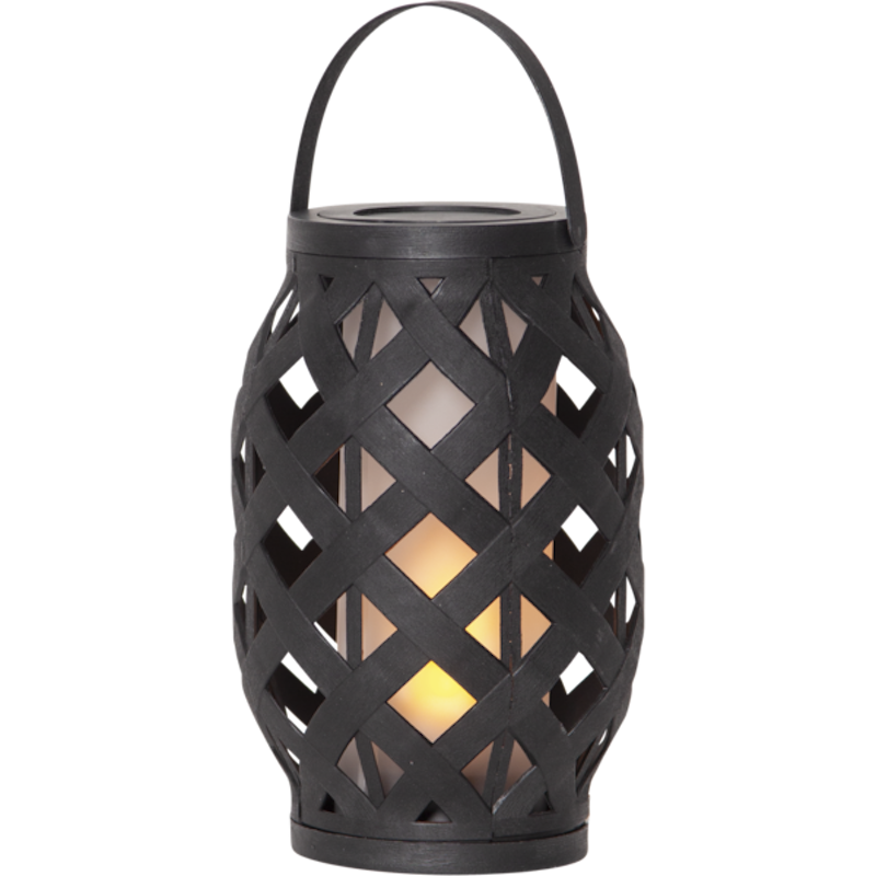 Flame Lykt 23 cm, Svart
