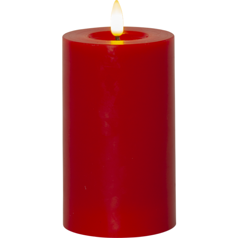 Flamme Flow Kubbelys LED Rød, 15 cm