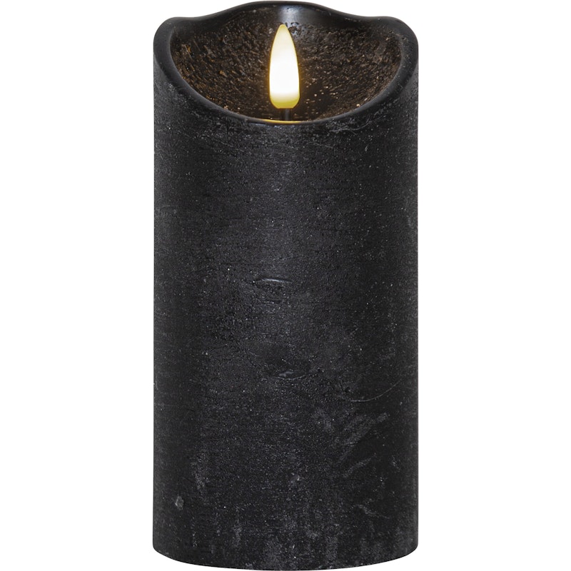 Flamme Rustic LED Kubbelys Svart, 15 cm