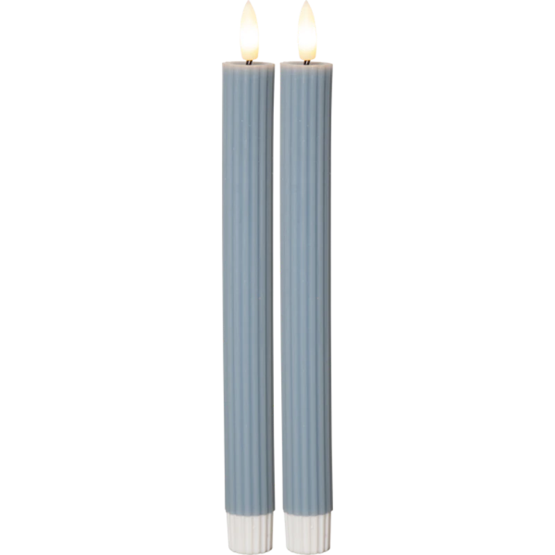 Flamme Antikklys 2-pk LED, Blå