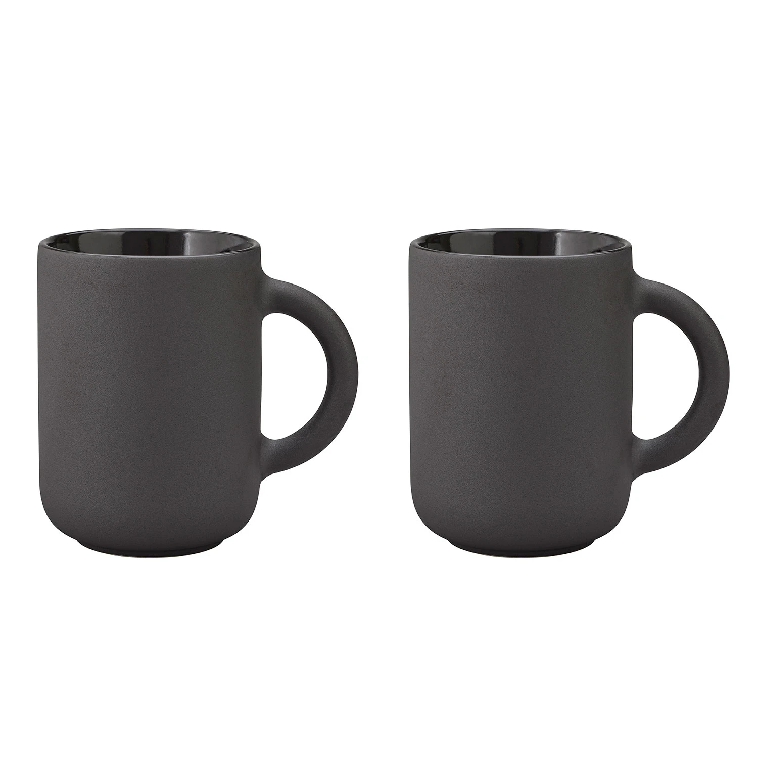 Stelton Theo Krus 2-pk 35 Cl  -  Kaffekopper Stengods Gr&aring; - x-639