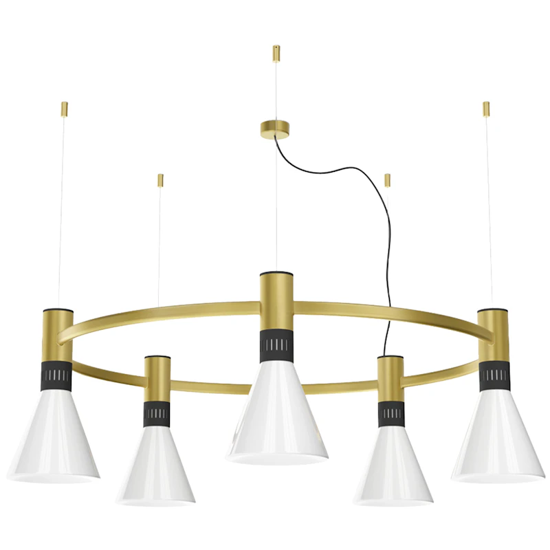Cono Pendel Ø120, Satin Gold