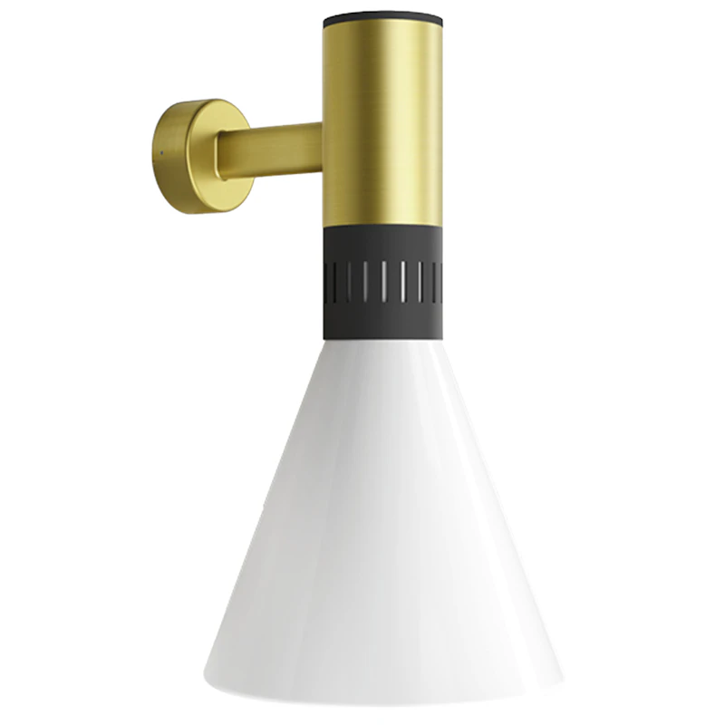 Cono Vegglampe Ø25, Satin Gold