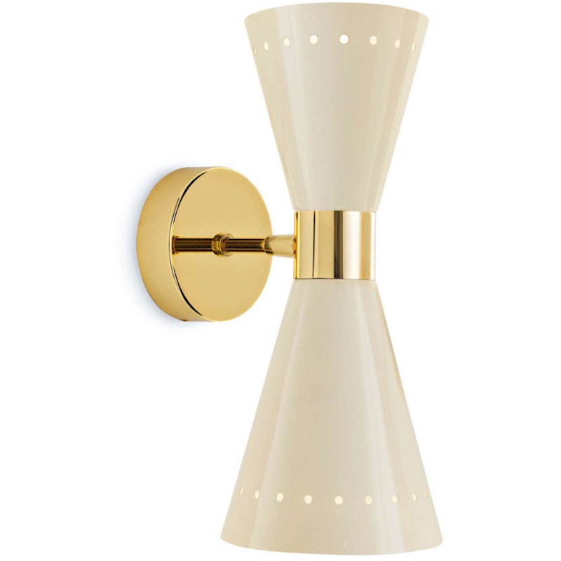 Megafono 2 Vegglampe, Ivory