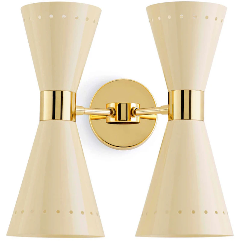Megafono 4 Vegglampe, Ivory