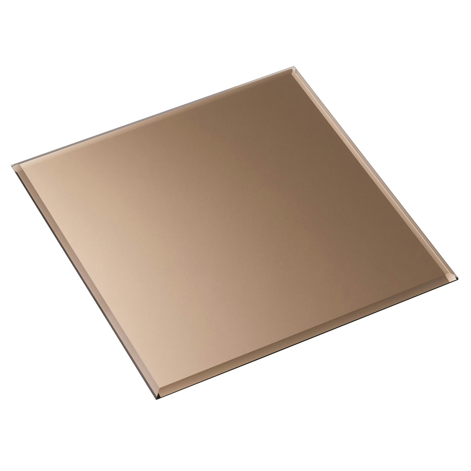 Stoff Nagel Bunn  Firkantet 27 x 27 Cm Smoked Brown -  Tilbeh&oslash;r Lysestaker & Lyslykter Glass Brun - 2002