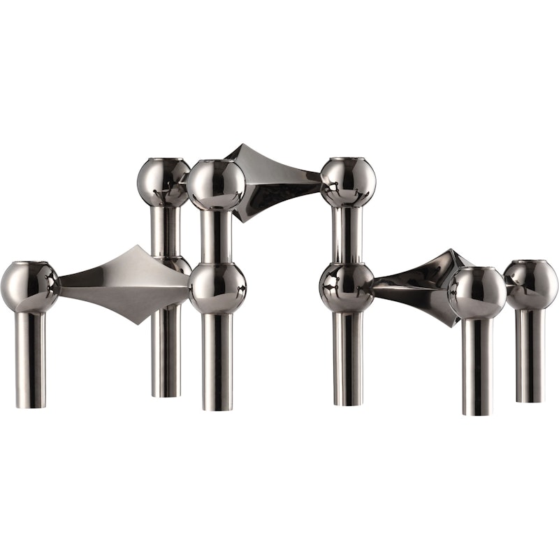 Nagel Lysestake 3 Deler, Sort Krom