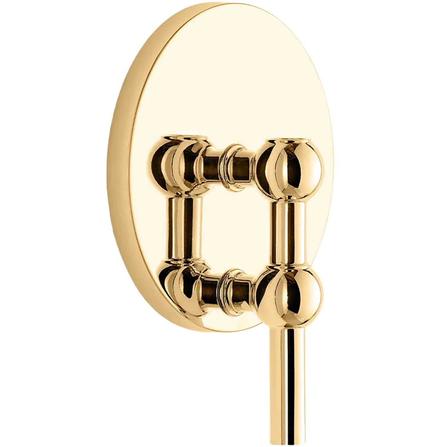 Stoff Nagel Wall Candle Holder  -  Lysestaker Zinklegering Solid Brass - 9065