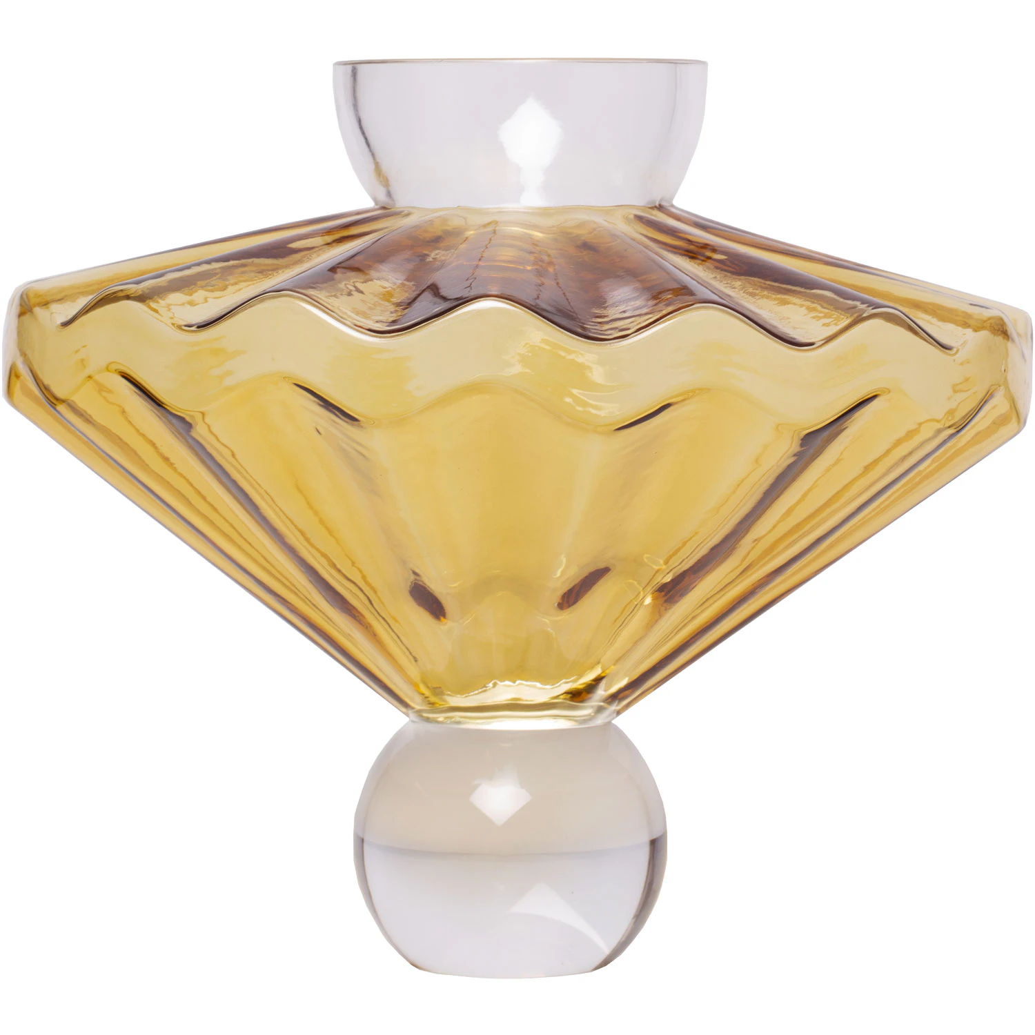 Stori Ballerina Vase 23 Cm  -  Vaser Munnbl&aring;st Glass Amber - 10107