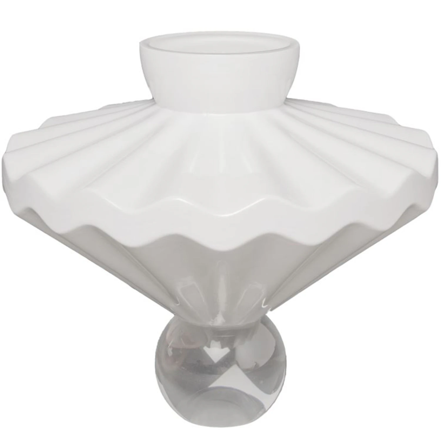 Stori Ballerina Vase 30 Cm  -  Vaser Munnbl&aring;st Glass Milky - BA-02-106