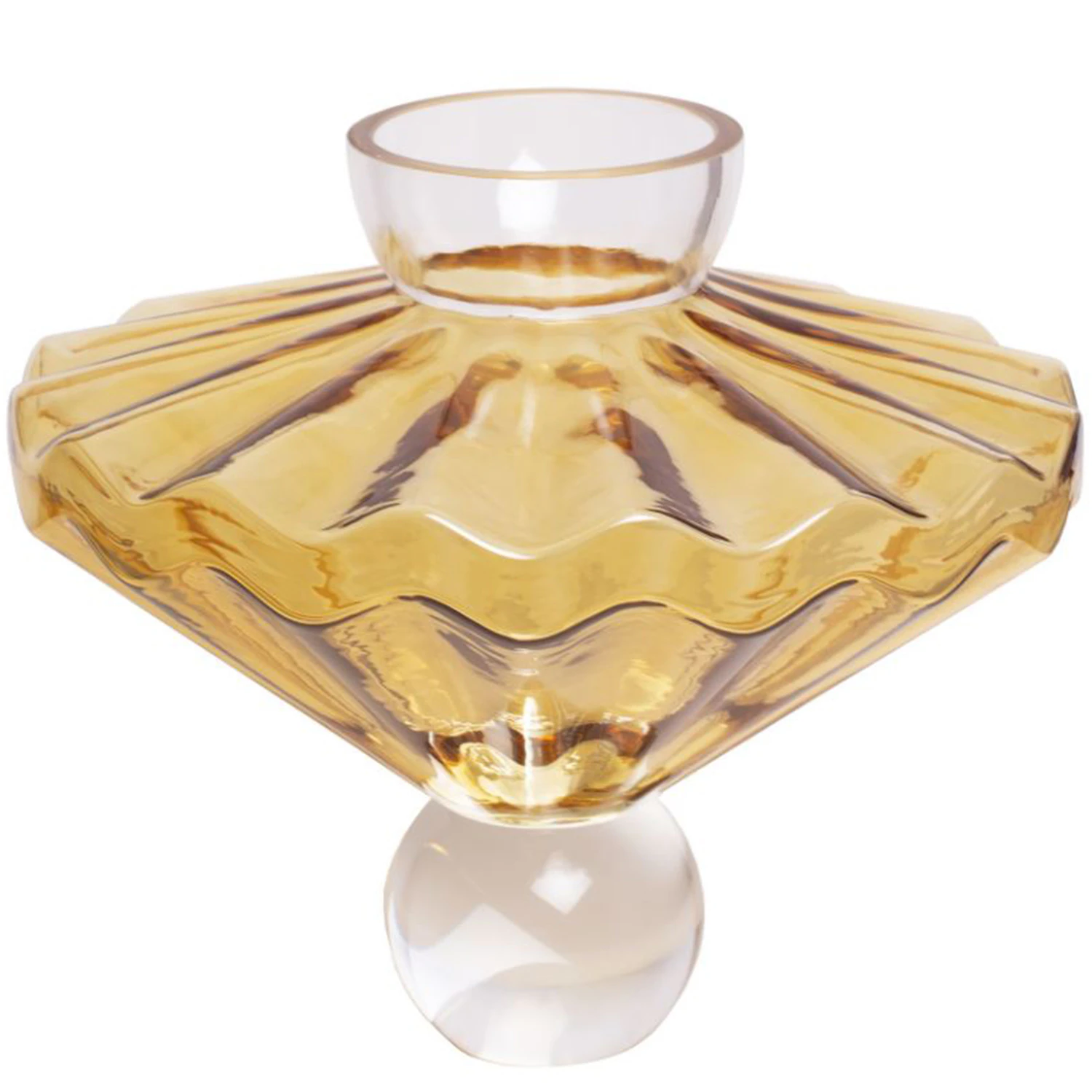 Stori Ballerina Vase 30 Cm  -  Vaser Munnbl&aring;st Glass Amber - BA-02-107