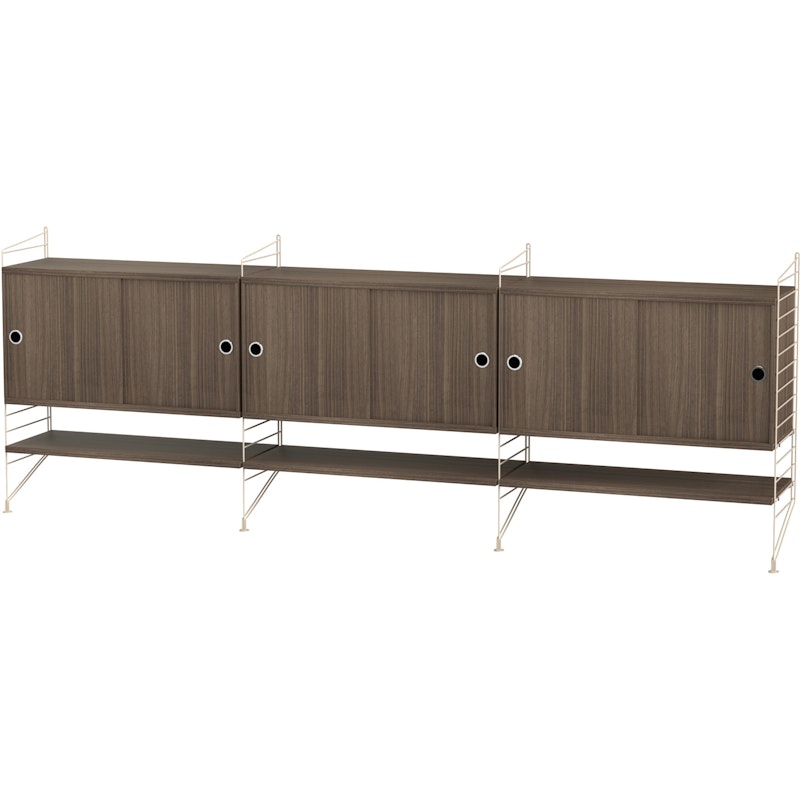 Bundle I Sidebord, Beige / Valnøtt