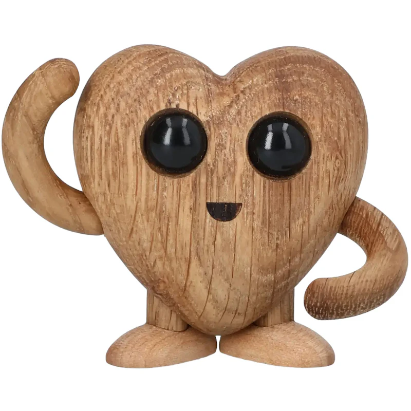 Hugo Heart Trefigur Hjerte, 5 cm