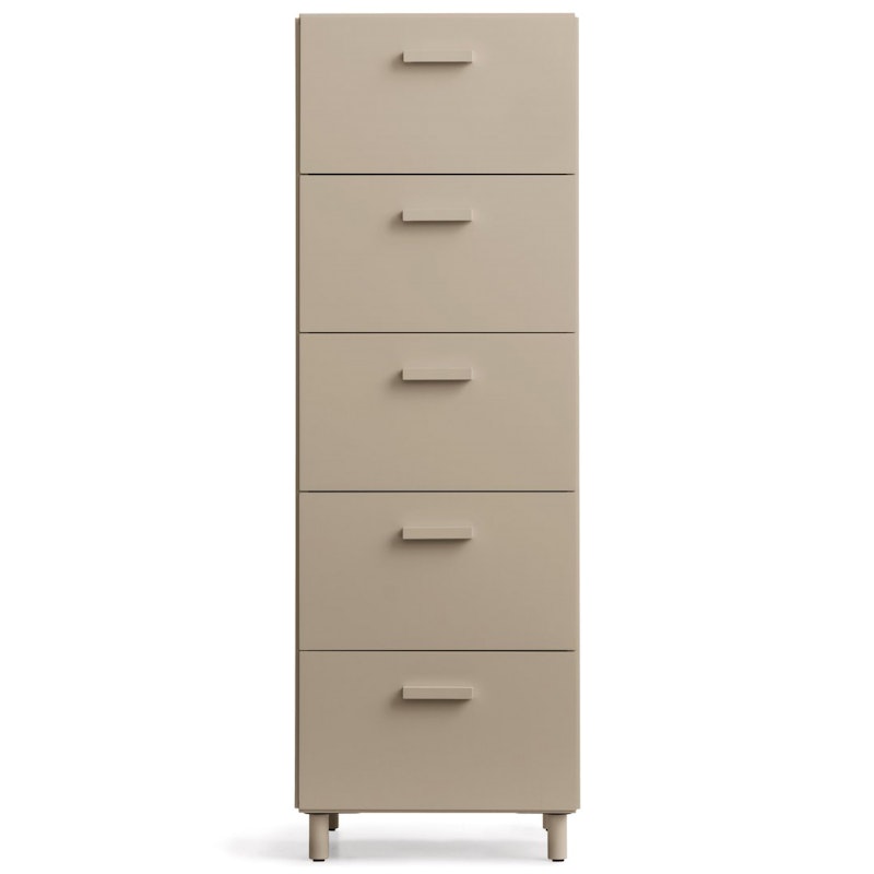 Relief Kommode Høy med Ben, Beige