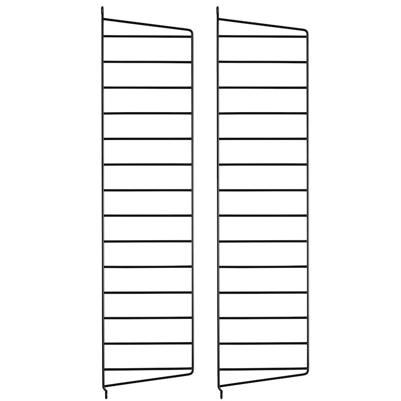 String Gavler 20x75 cm 2-pk, Sort