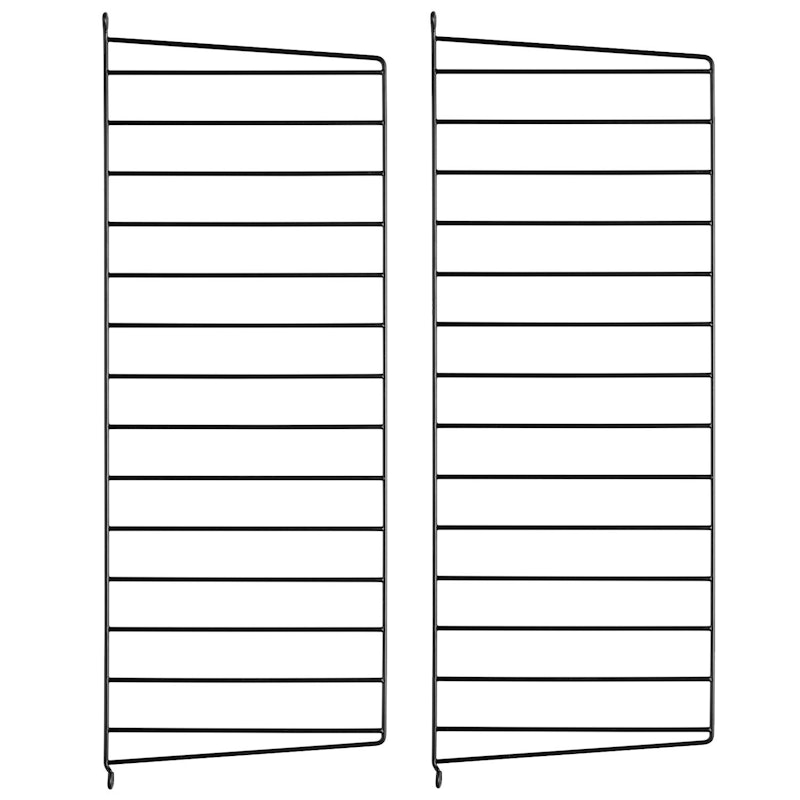 String Gavler 30x75 cm 2-pk, Sort