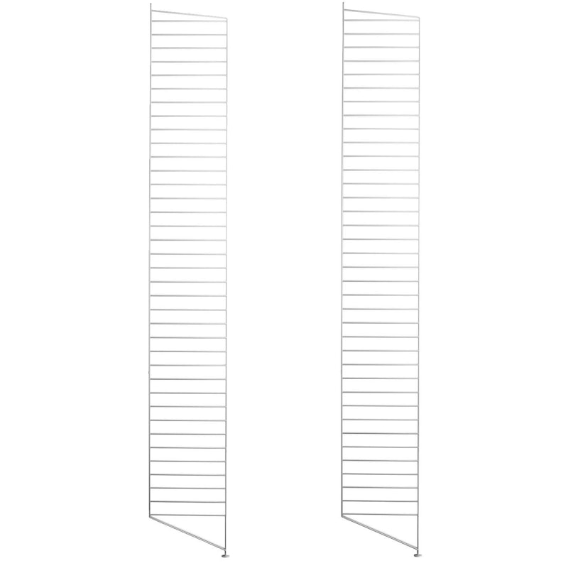 String Gavler Gulv 30x200 cm 2-pk, Hvit