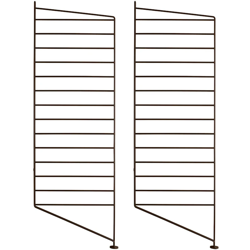 String Gavler Gulv 30x85 cm 2-pk, Brun