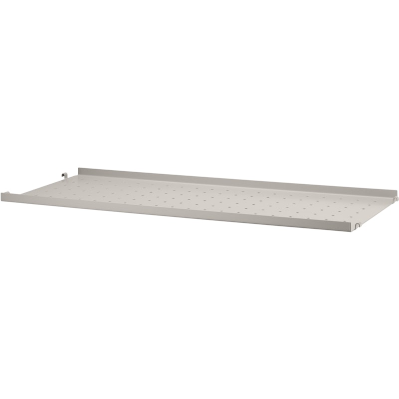 String Hylle med Lav Kant Metall 30x78 cm, Beige