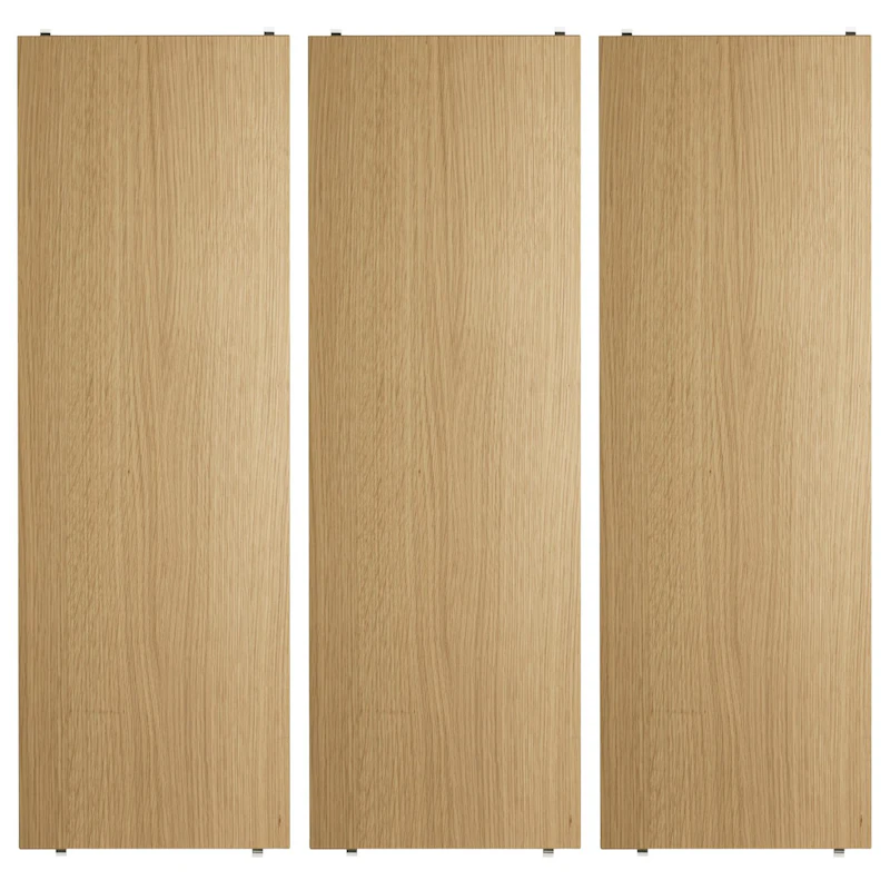 String Hyller 3-pk 78x30 cm, Eik