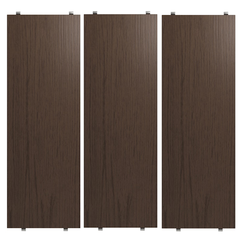 String Hyller 3-pk 58x20 cm, Dark Oak