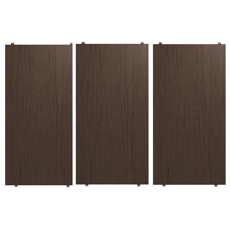 String Hyller 3-pk 58x30 cm, Dark Oak