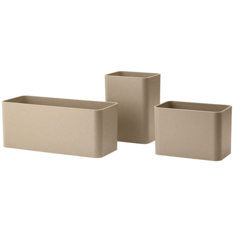 String Organizers Sett Med 3 Bokser, Beige