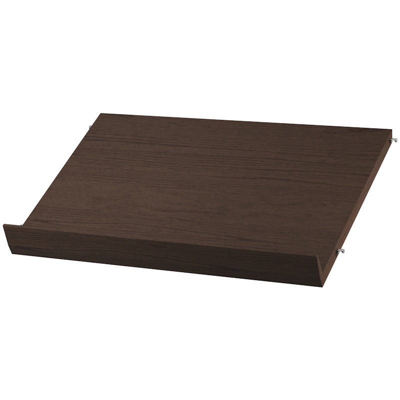 String Tidsskrifthylle 58x30 cm, Mørk Eik