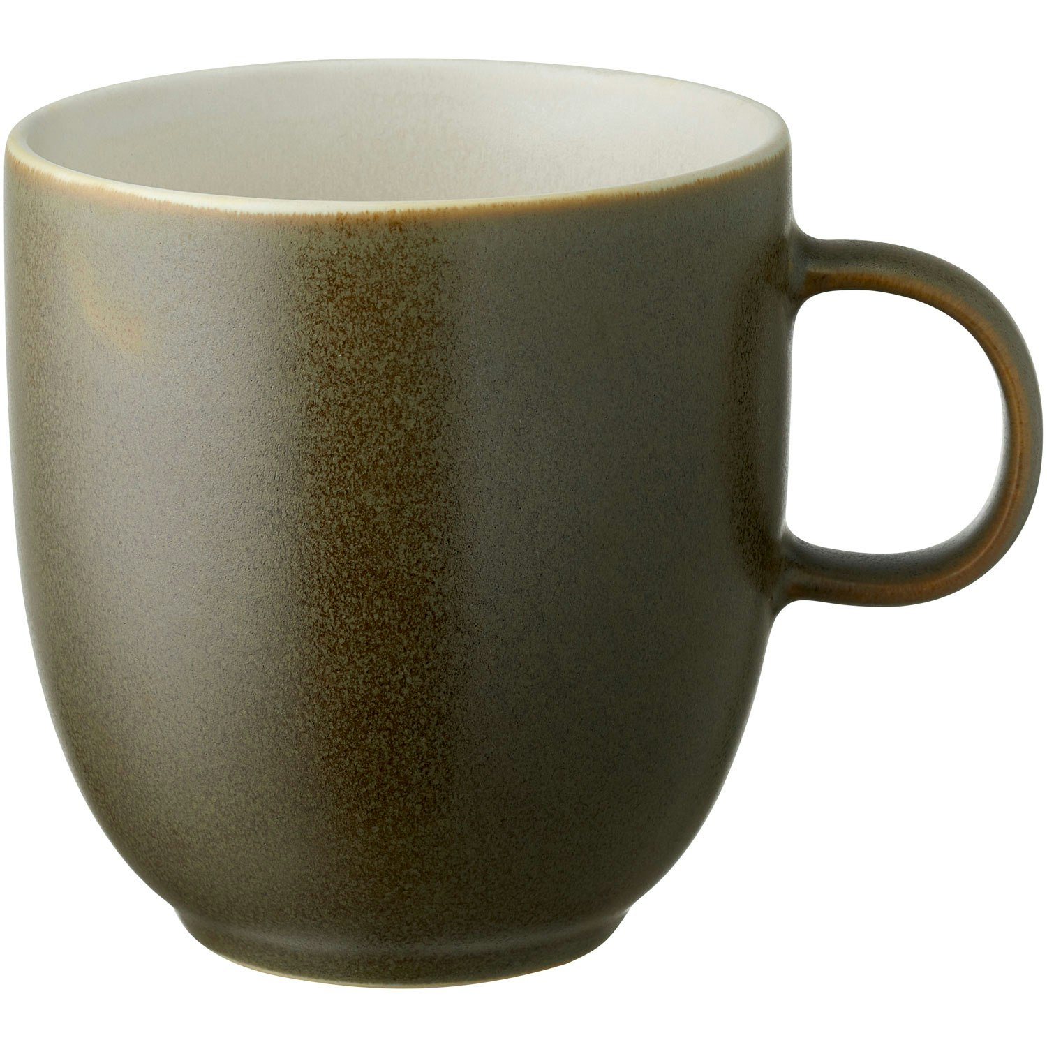 Studio Round North Krus 33 Cl Matte Moss/matte White -  Kaffekopper Stengods Mosegr&oslash;nn - 31174