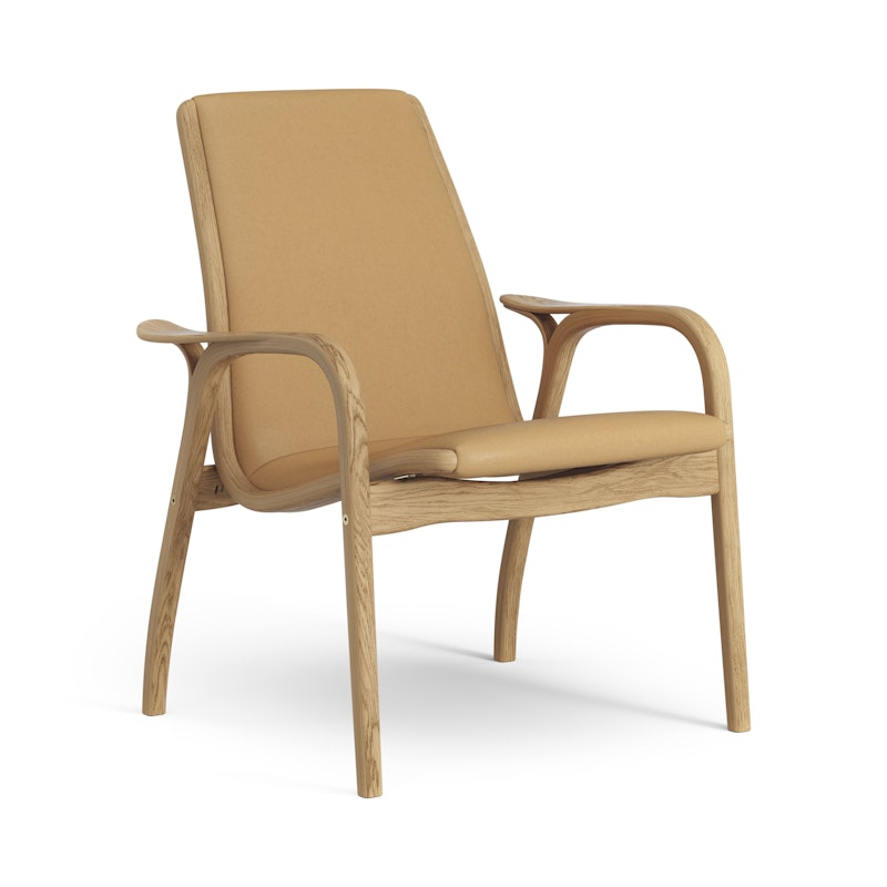Laminett Lenestol Skinn, Oljet Eik / Light Brown