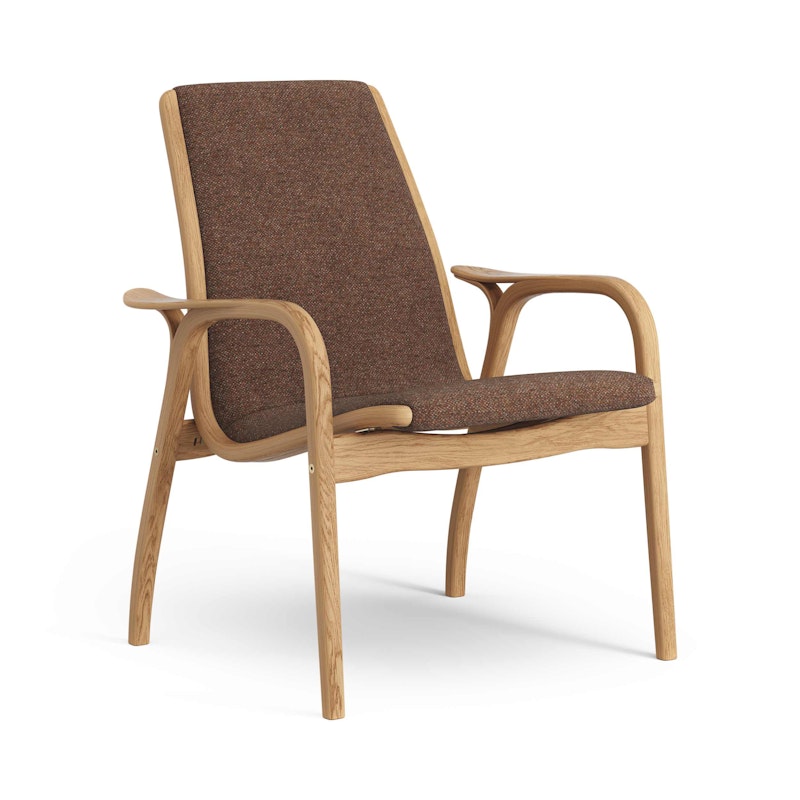 Laminett Lenestol Stoff, Oljet Eik / Rust