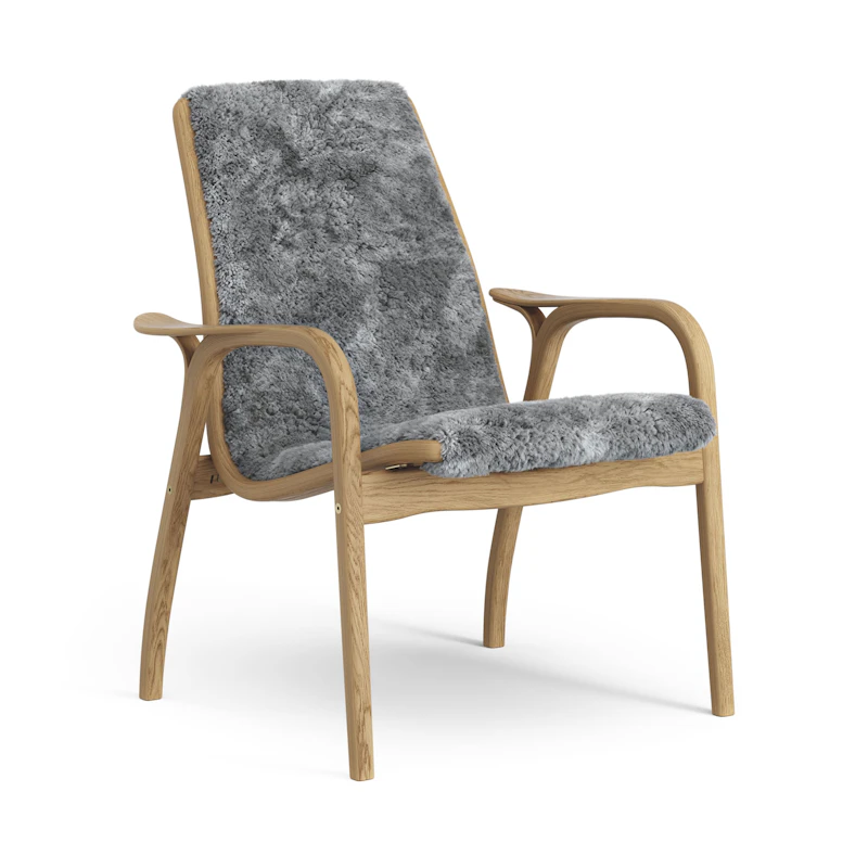 Laminett Lenestol Saueskinn, Oljet Eik / Scandinavian Grey