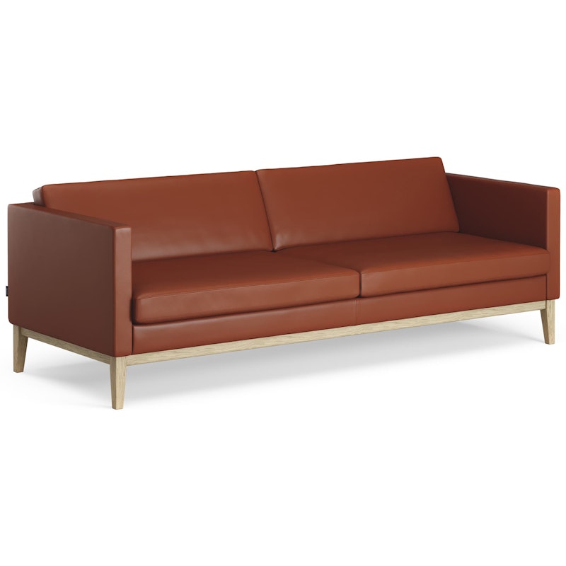 Madison 3-Seter Sofa, Elmo Leather Soft Brun