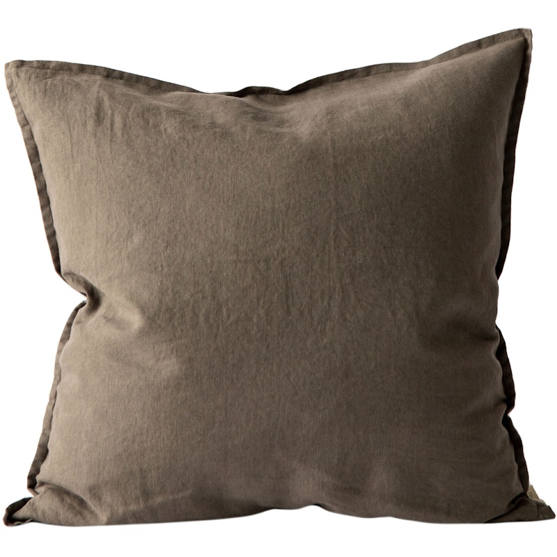 Linen Putetrekk 50x50 cm, Taupe