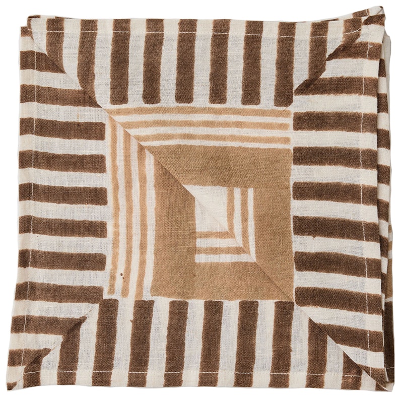 Ella Serviett 50x50 cm, Hazelnut