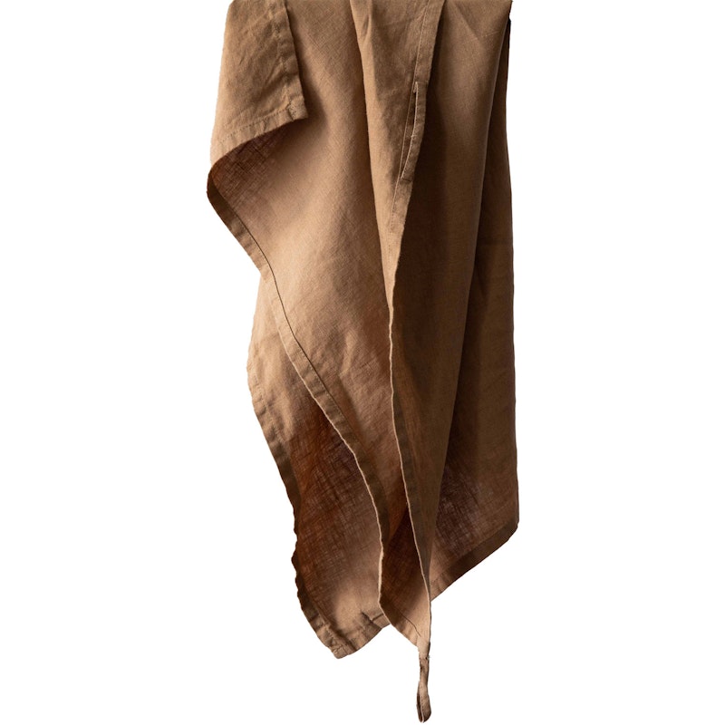 Linen Kjøkkenhåndkle 50x70 cm, Hazelnut