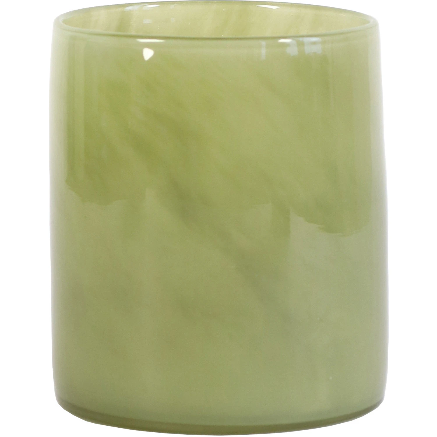 Tell Me More Lyric Lyslykte M Olivengr&oslash;nn -  Lyslykter Glass Olive Green - 173291