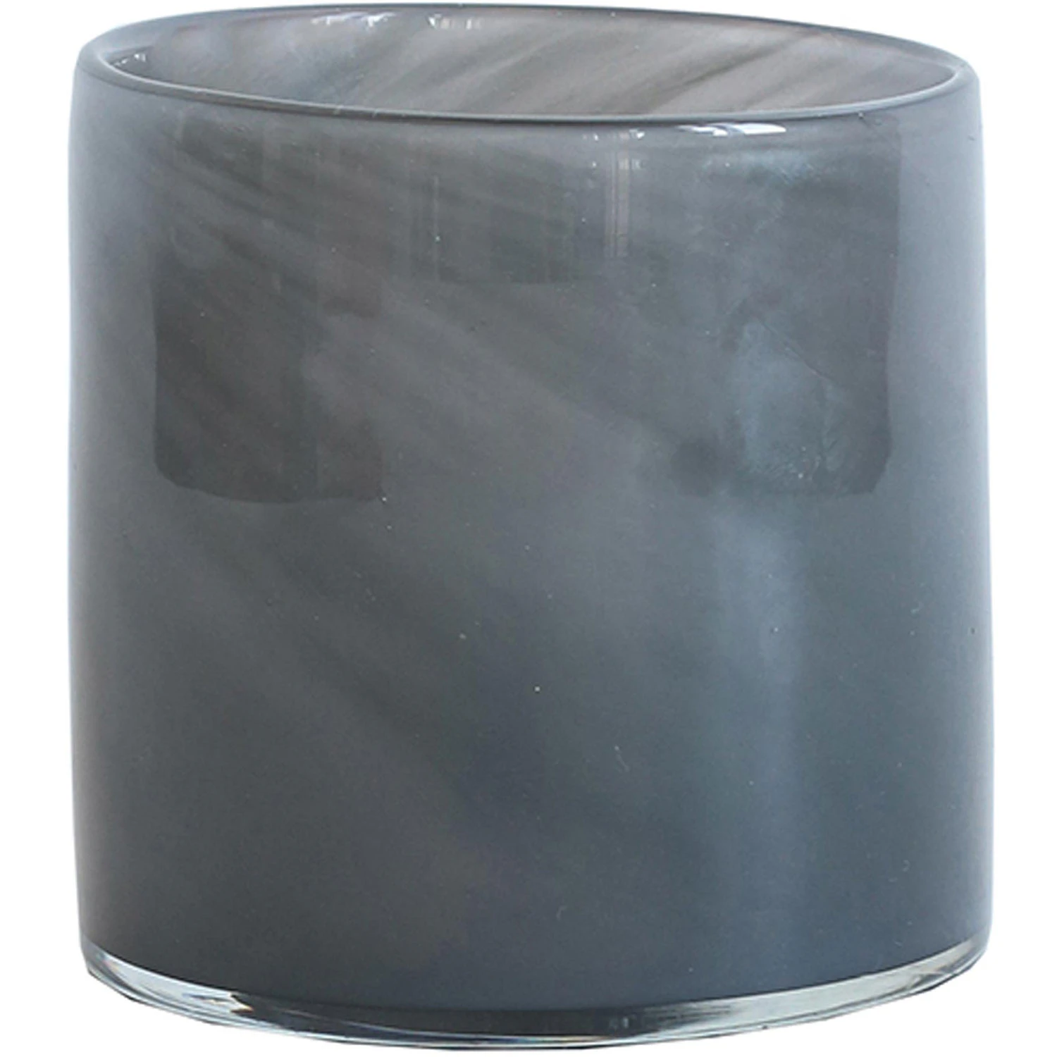 Tell Me More Lyric Lyslykte Xs M&oslash;rkegr&aring; Melange -  Lysestaker Munnbl&aring;st Glass M&oslash;rk Gr&aring; - 367727